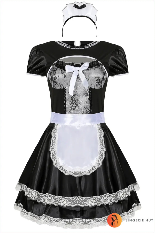 French Maid Costume with Lace Apron - After Hours Ease