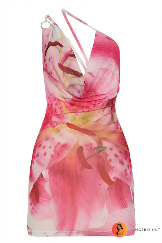 Fuchsia Pink Eyelet Mini Dress - Square Neck & Fringe Hem - s / Boho • Elegant • Everyday • just in - Lingsharp
