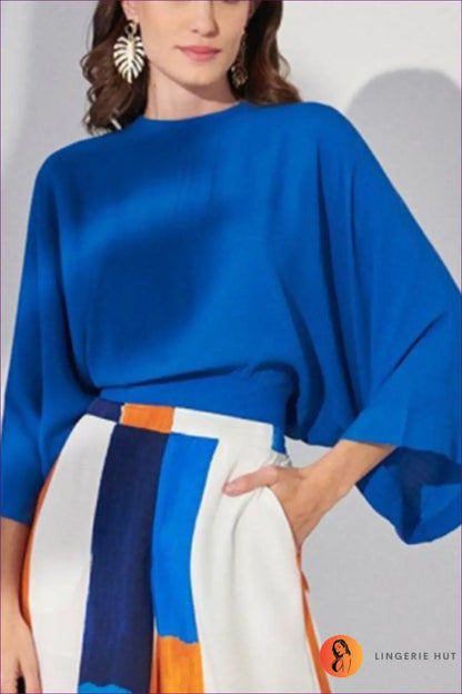 Geometric Print co Ord Set - Effortless Everyday Style - Autumn • Casual • Clothing • Lingerie Hut