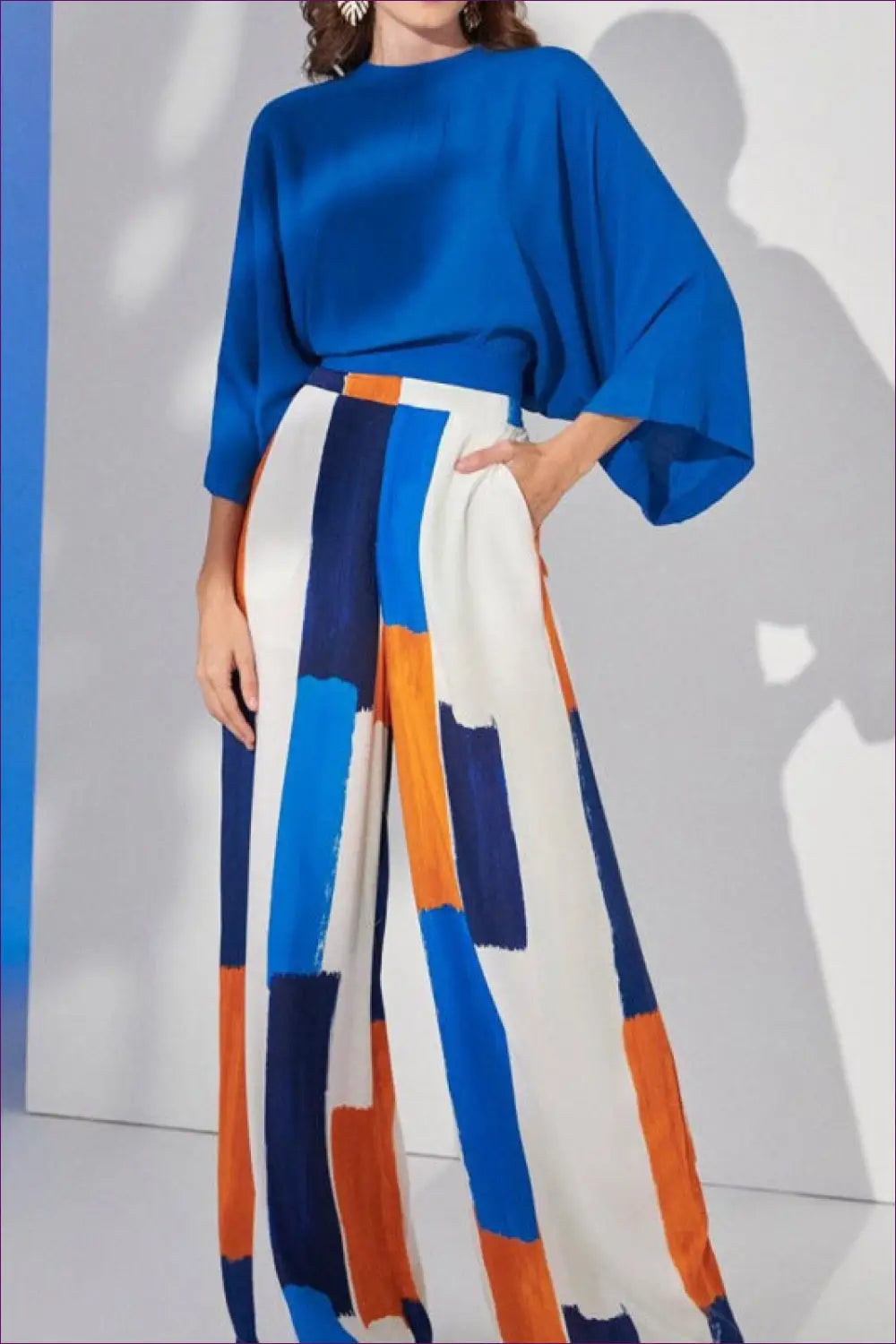 Geometric Print co Ord Set - Effortless Everyday Style - Autumn • Casual • Clothing • Lingerie Hut