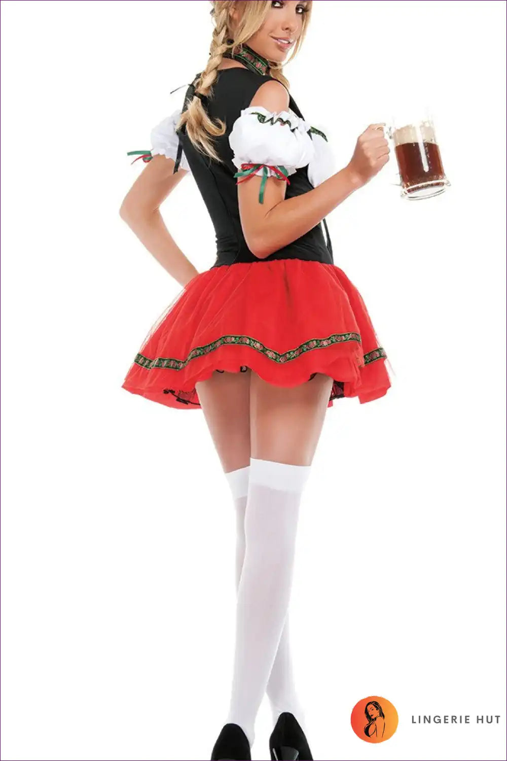 Step Into The Festive Spirit Of Oktoberfest With Our German Beer Maid Costume. This High-quality Ensemble