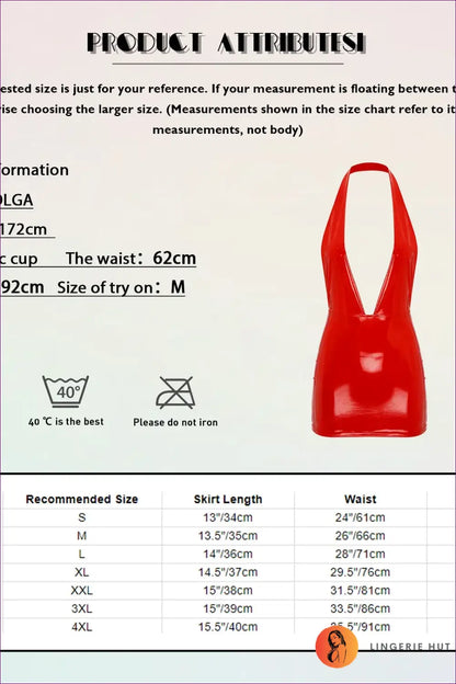 Glossy Halter Mini with Back Zip - Club Night Edge - Dress - Backless • Clubwear • Cutout • Lingerie Hut