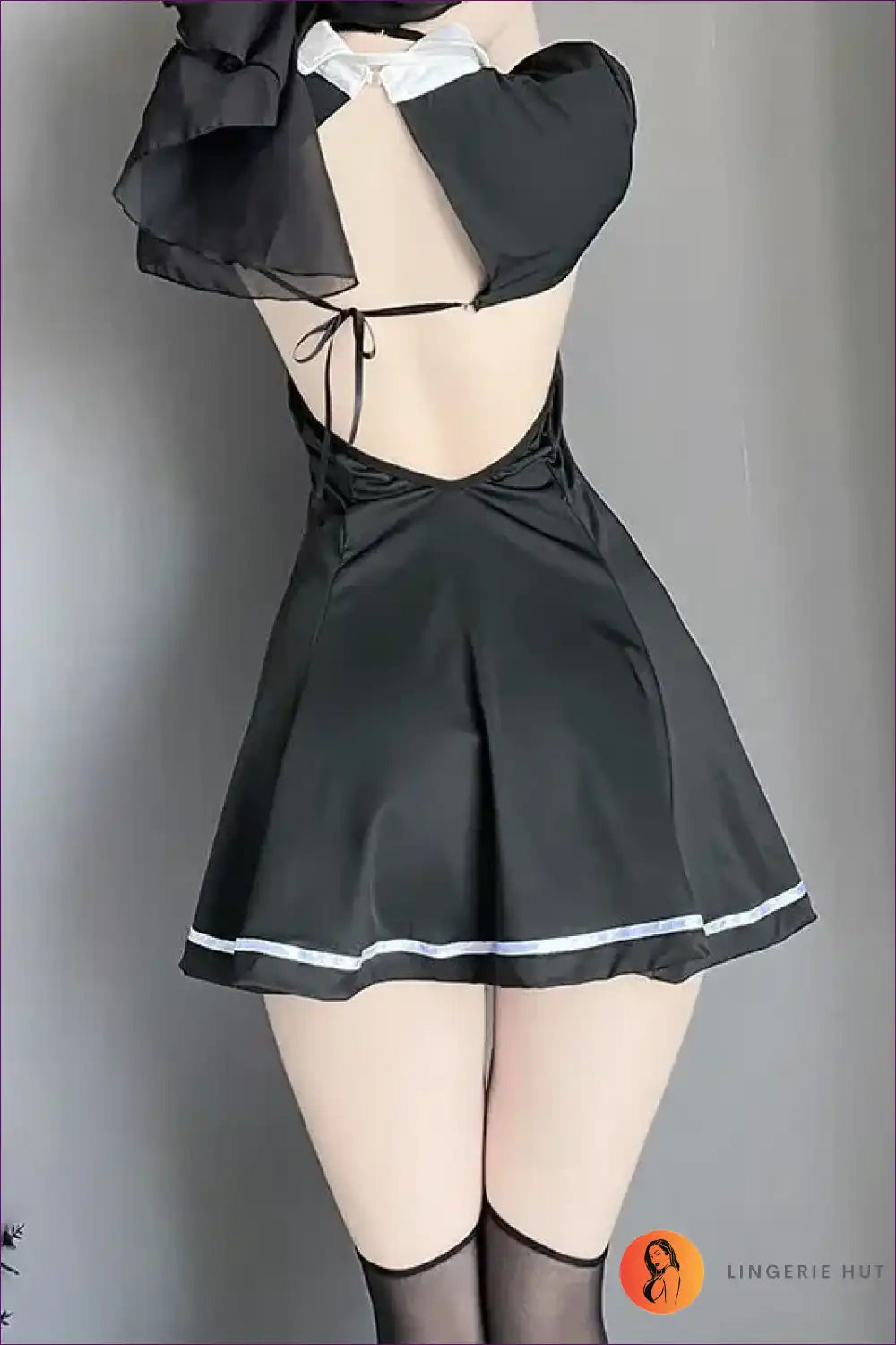 Gothic Maid Nun Cosplay Set with Tassel Details - After-dark Edit for Backless, Costume, Halloween, just In,