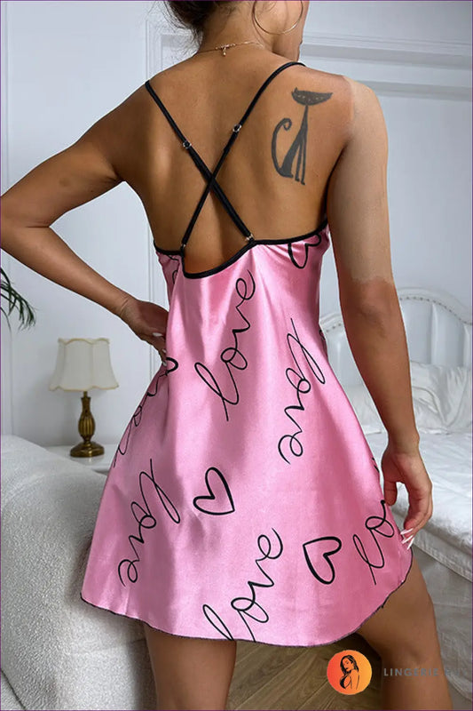 Graphic Print Nightdress - Effortless Summer Comfort - Sleepwear & Loungewear - Lingerie Hut - Casual • Everyday • Mini