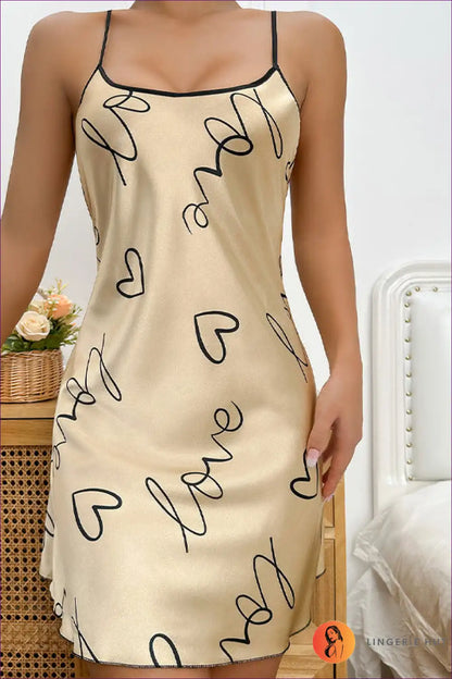 Graphic Print Nightdress - Stylish Summer Lounge Wear For x