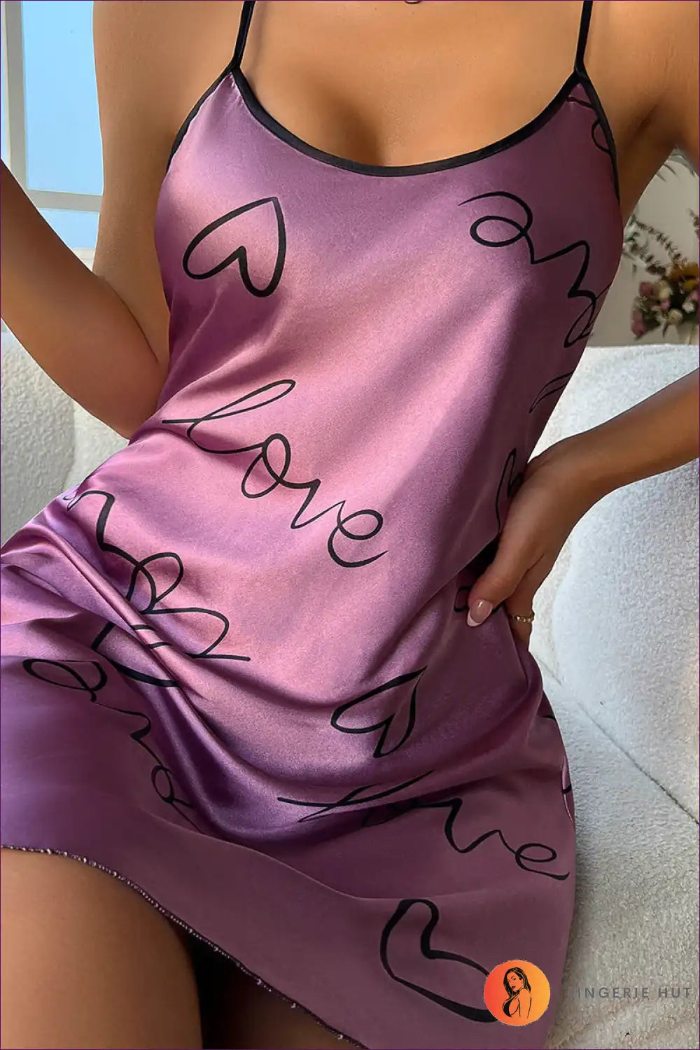 Graphic Print Nightdress - Stylish Summer Lounge Wear For x