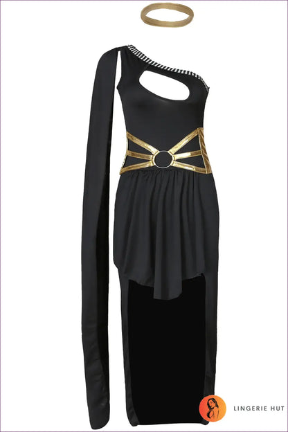Grecian Goddess Costume with Metallic Belt - Marble Halls Ease - Clubwear • Halloween • just in • Night out - Lingerie