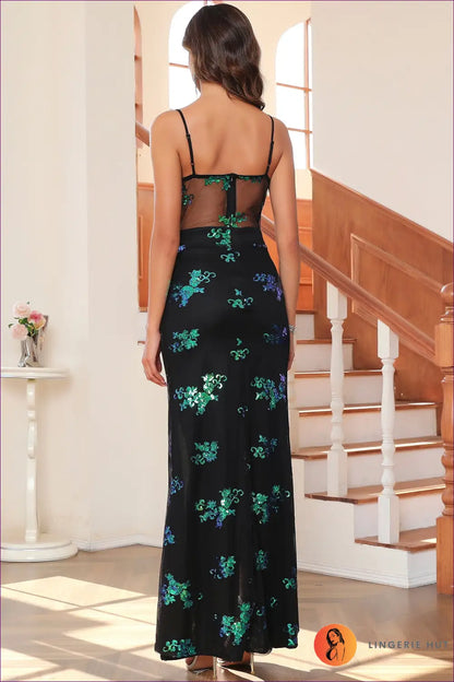 Steal The Spotlight In Our Green Sequin Maxi Dress. Limited Stock Available, Get Ready To Dazzle At Formal