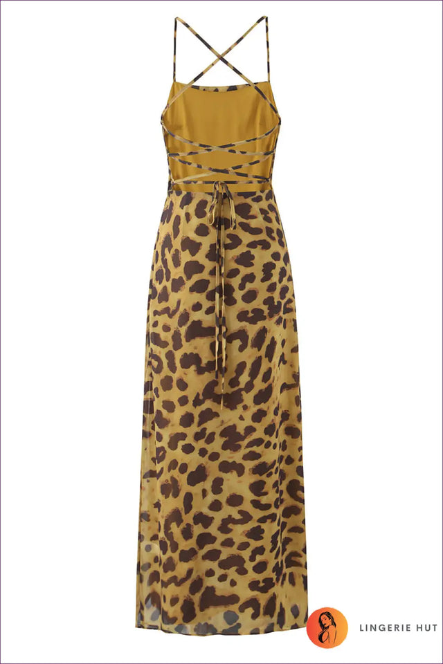 Animal Print Halter Maxi Dress - The One They'll Ask About