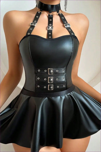 Halter Dress with Cutout Chain Detail - Bold Glamour - Clubwear • just in • Night out • Party - Lingerie Hut