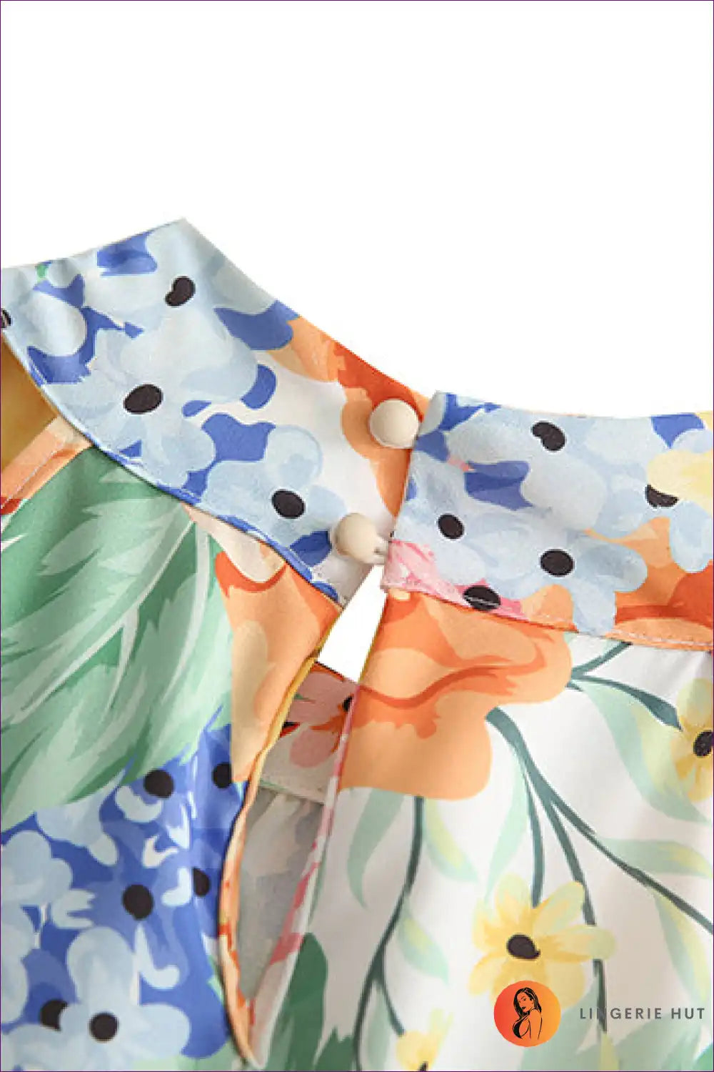 Halter Dress with Tropical Print - Island Escape for A-line, Casual, Cutout, Dress, Everyday