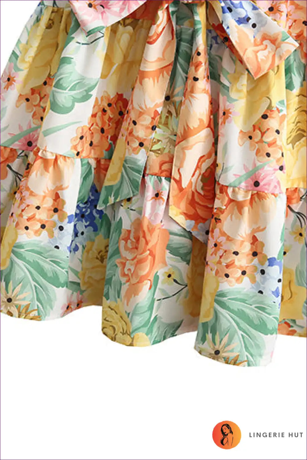 Halter Dress with Tropical Print - Island Escape for A-line, Casual, Cutout, Dress, Everyday