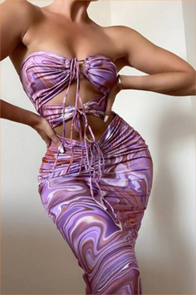 Halter Mini Bodycon Dress with Cutout - The One They'll Ask About