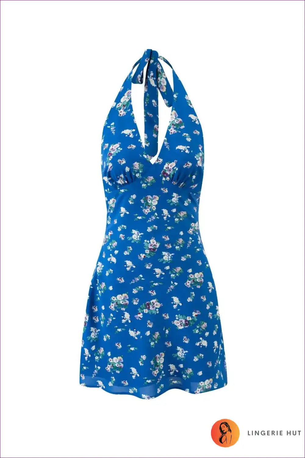 Blue Background Floral