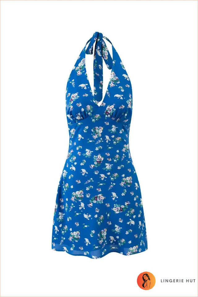 Floral Halter Dress - Effortless Summer Vibes
