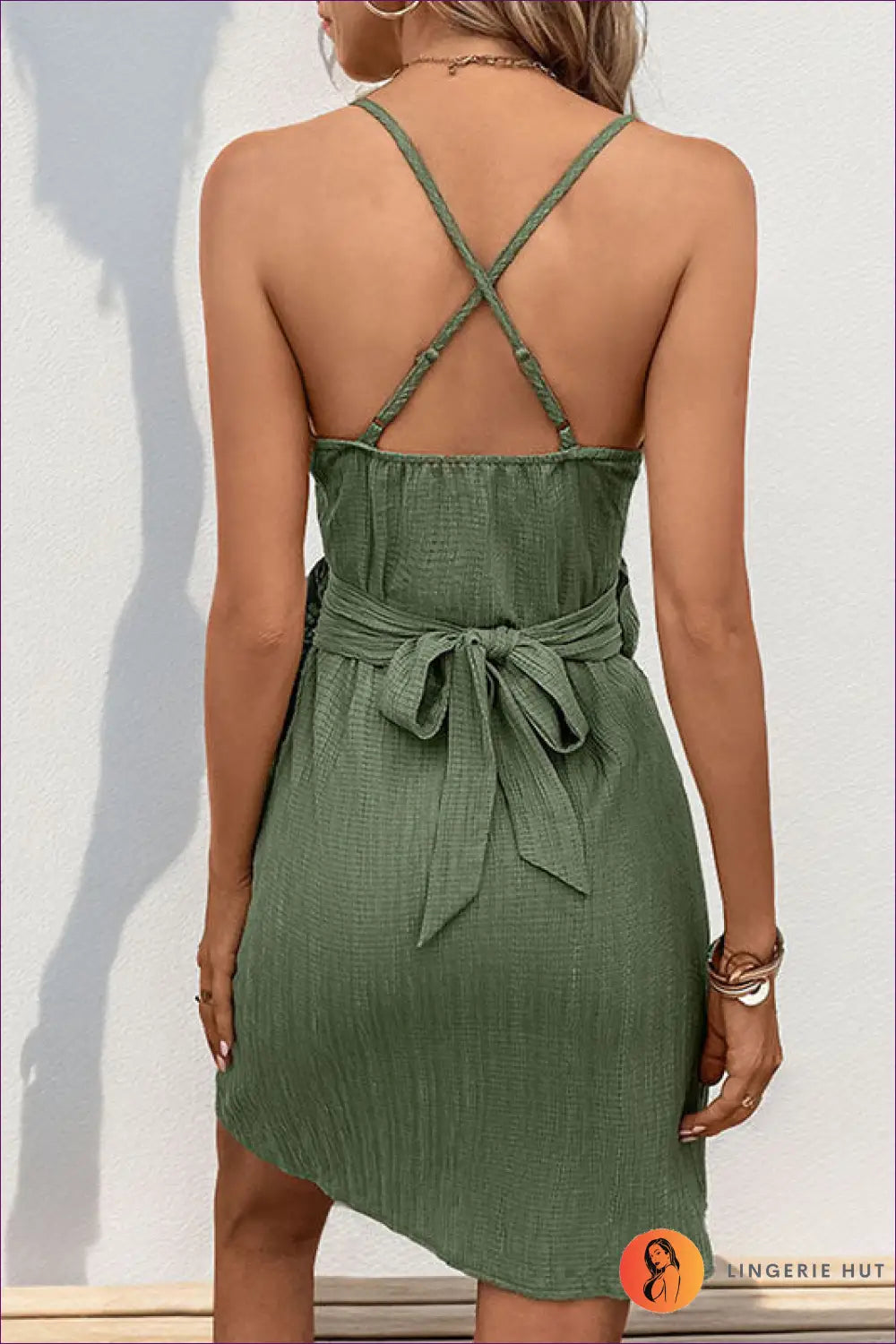 Halter Ruffle Mini Dress - Effortless Summer Confidence - Dresses - Casual • Date Night • Everyday • Glamour - Lingerie