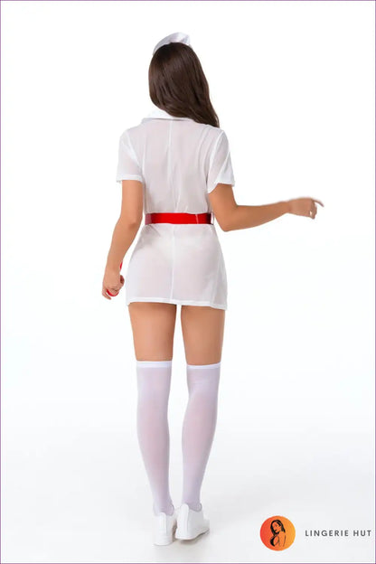 Embrace Healthcare Elegance With Our Heart Detail Button-up Nurse Uniform. Whether You’re In The Emergency