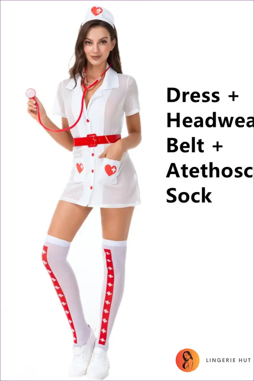 Embrace Healthcare Elegance With Our Heart Detail Button-up Nurse Uniform. Whether You’re In The Emergency