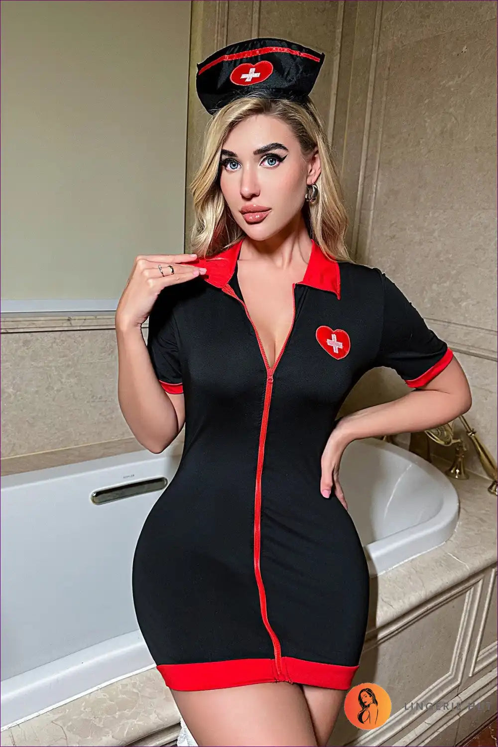 Step Into a Heart-racing Narrative With Lingerie Hut’s Heartbeat Nurse Cosplay Uniform - Where Every Button