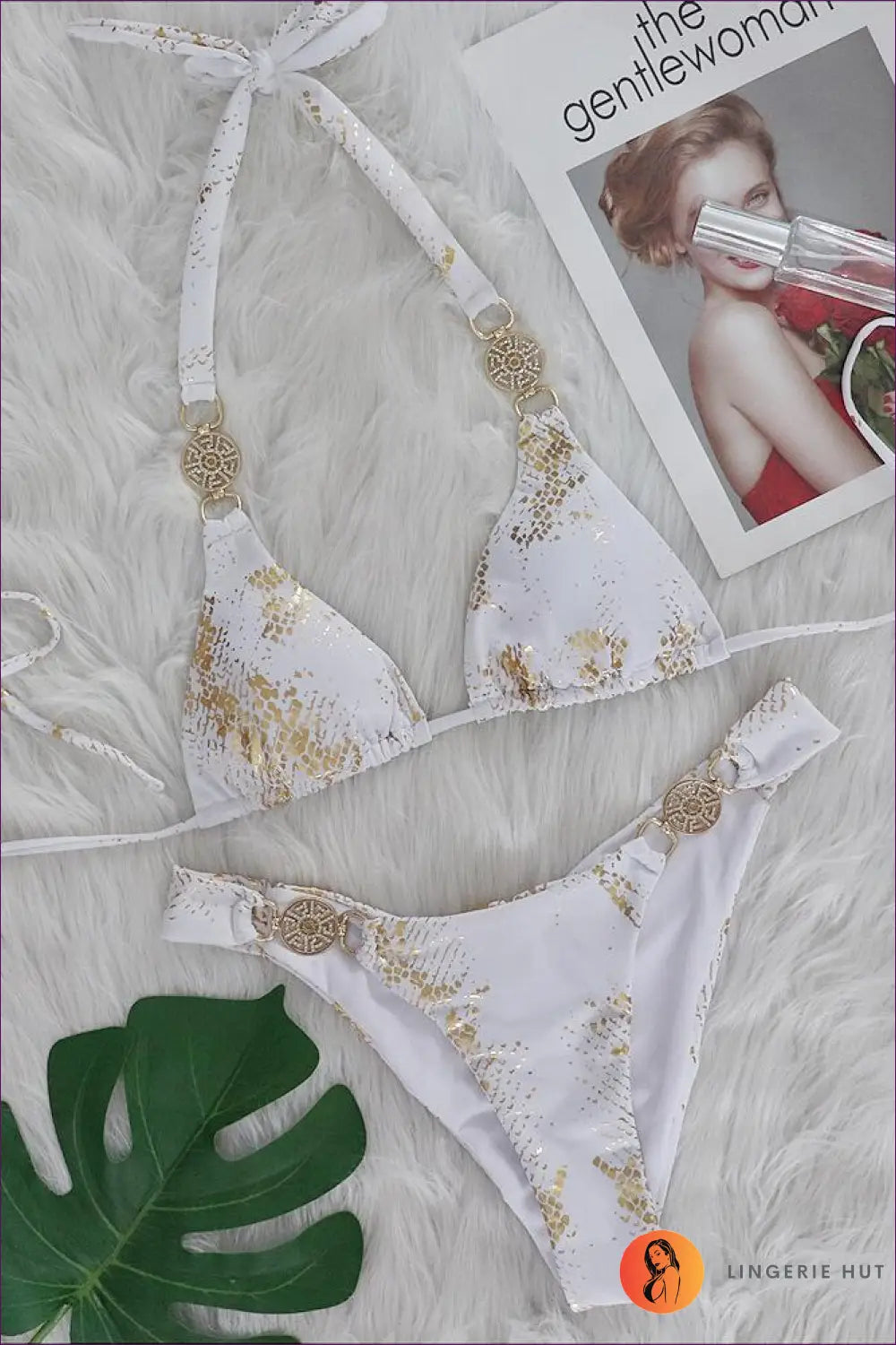 High Cut Snake Print Bikini - Vacation-ready Glamour - s / White - Swimwear - Lingerie Hut - Animal • Beachwear • Boho