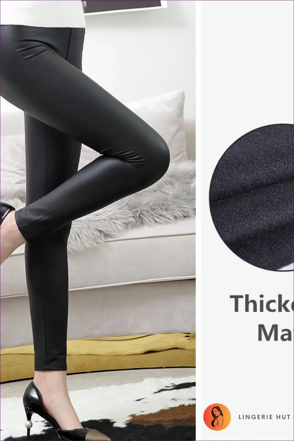 High-waist Faux Leather Leggings - Effortless Urban Glam - s / Black3 - Clothing - Lingerie Hut - Autumn • Casual