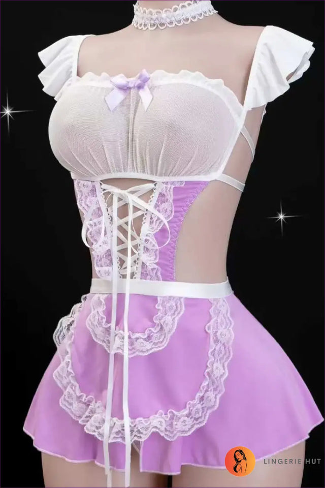 Maid Costume with Backless Cutout - Sweet Mischief Edit