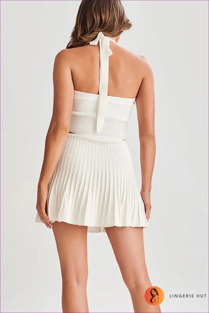 Jersey Co-ord Set with Crop Top & Mini Skirt - Effortless Summer Days - co Ord - Outfit Sets - Lingerie Hut - Casual