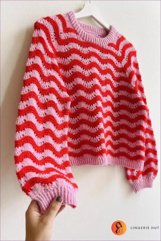 Wave Stripe Jumper - Effortless Creativity