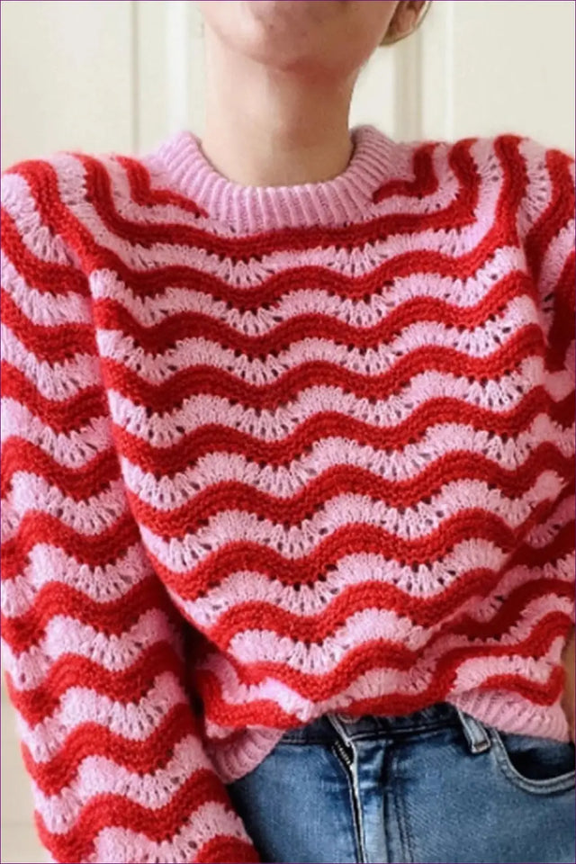 Wave Stripe Jumper - Effortless Creativity