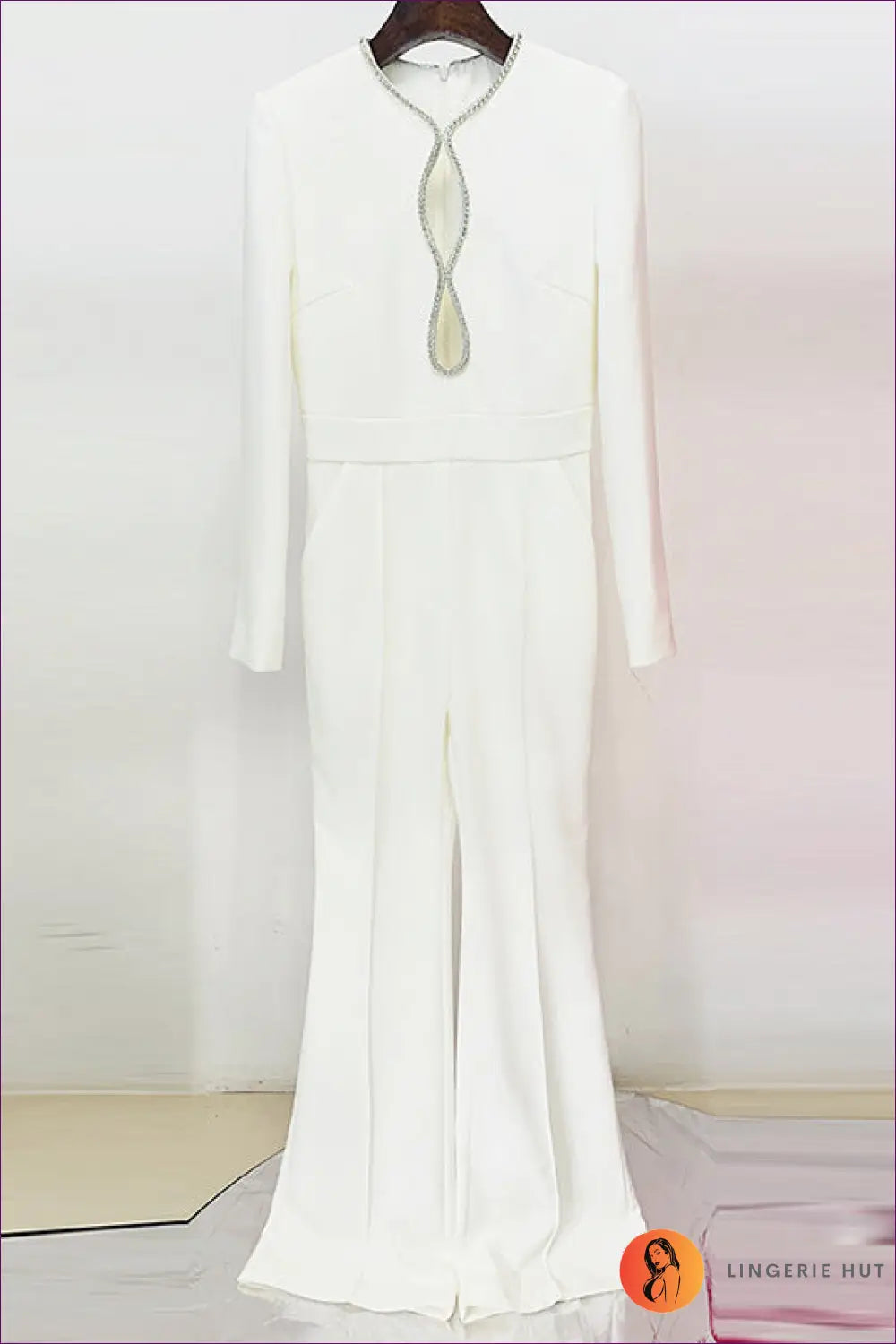 Jumpsuit with Keyhole Cutout - Modern Romance - Lingerie Hut - All Season • Evening Wear • Formal • Glamour