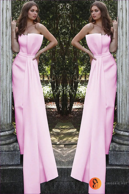 Strapless Dress - Refined Glamour - s / Pink - Jumpsuit - Clothing • just in • Modest - Lingerie Hut