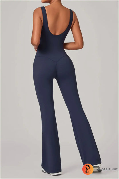 Jumpsuit with Wide Leg Cut - Sophisticated Ease - s / Blackish Blue - Lingerie Hut - A-line • All Season • Casual
