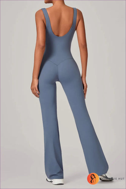 Jumpsuit with Wide Leg Cut - Sophisticated Ease - s / Pale Blue - Lingerie Hut - A-line • All Season • Casual • Evening