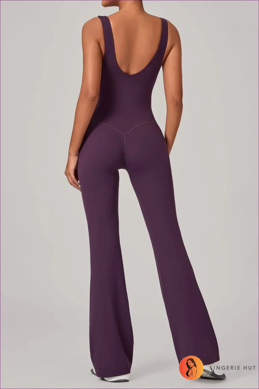 Jumpsuit with Wide Leg Cut - Sophisticated Ease - s / Blackberry Purple - Lingerie Hut - A-line • All Season • Casual
