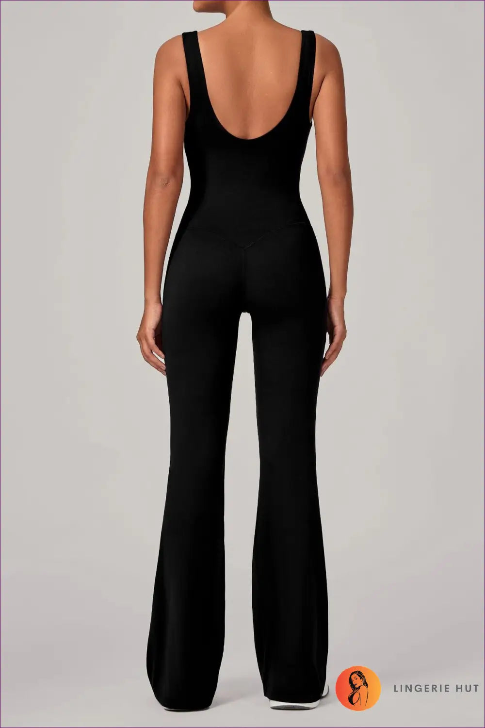 Jumpsuit with Wide Leg Cut - Sophisticated Ease - s / Black - Lingerie Hut - A-line • All Season • Casual • Evening