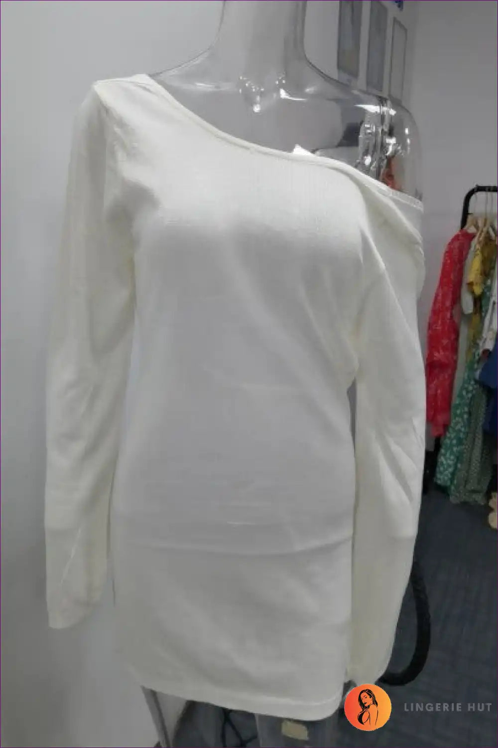 Knit Midi Dress with Textured Weave - Minimalist Chic