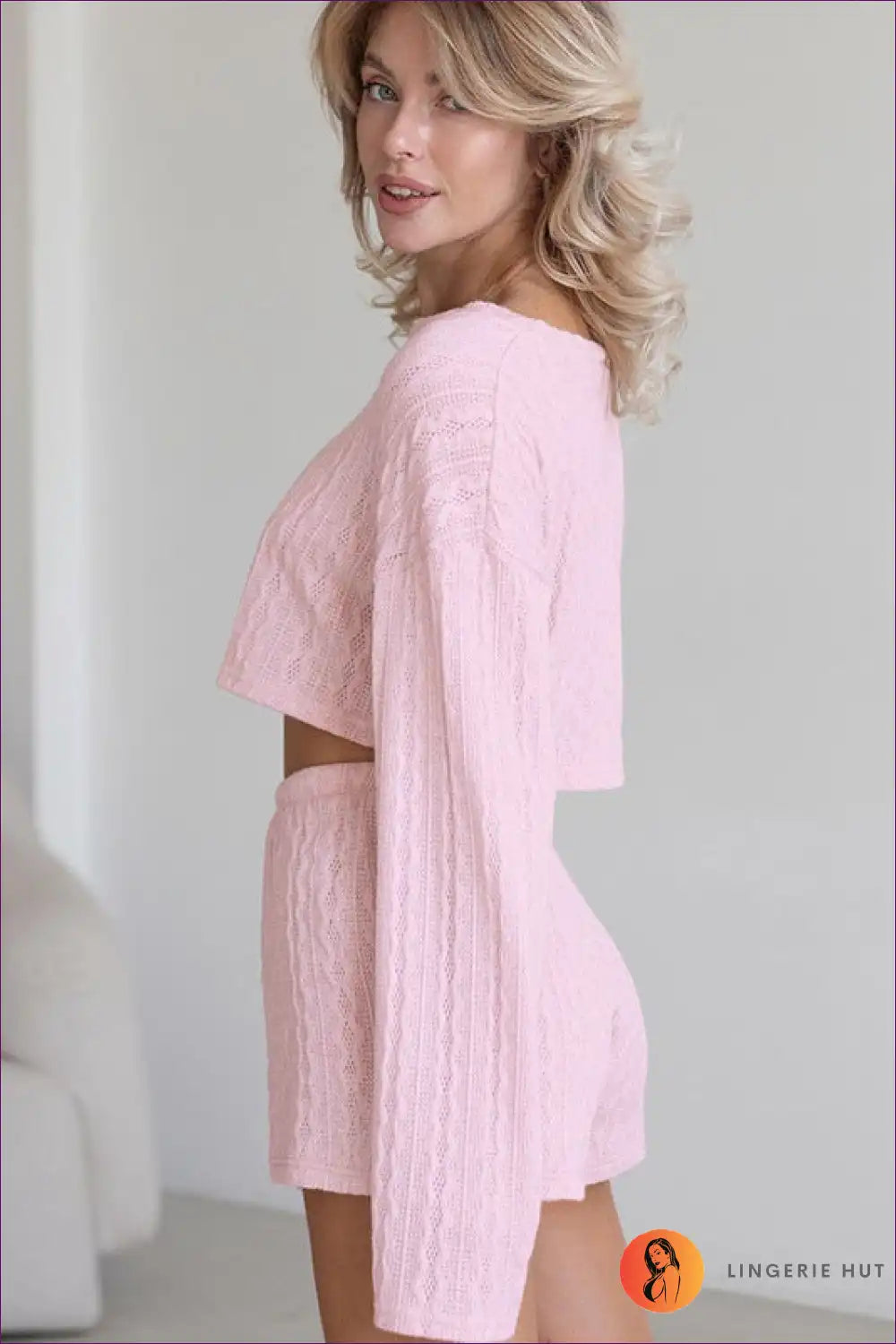 Knit Set with Cable Pattern - Cosy Weekend Confidence for All Season, Autumn, Casual, co Ord, Cotton