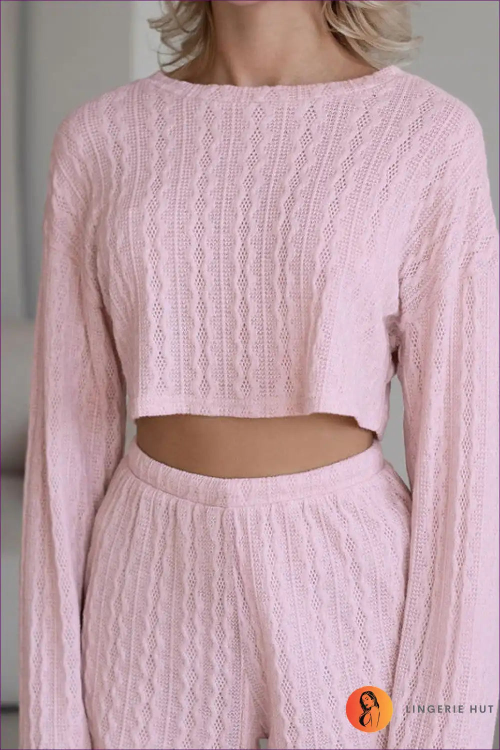 Knit Set with Cable Pattern - Cosy Weekend Confidence for All Season, Autumn, Casual, co Ord, Cotton