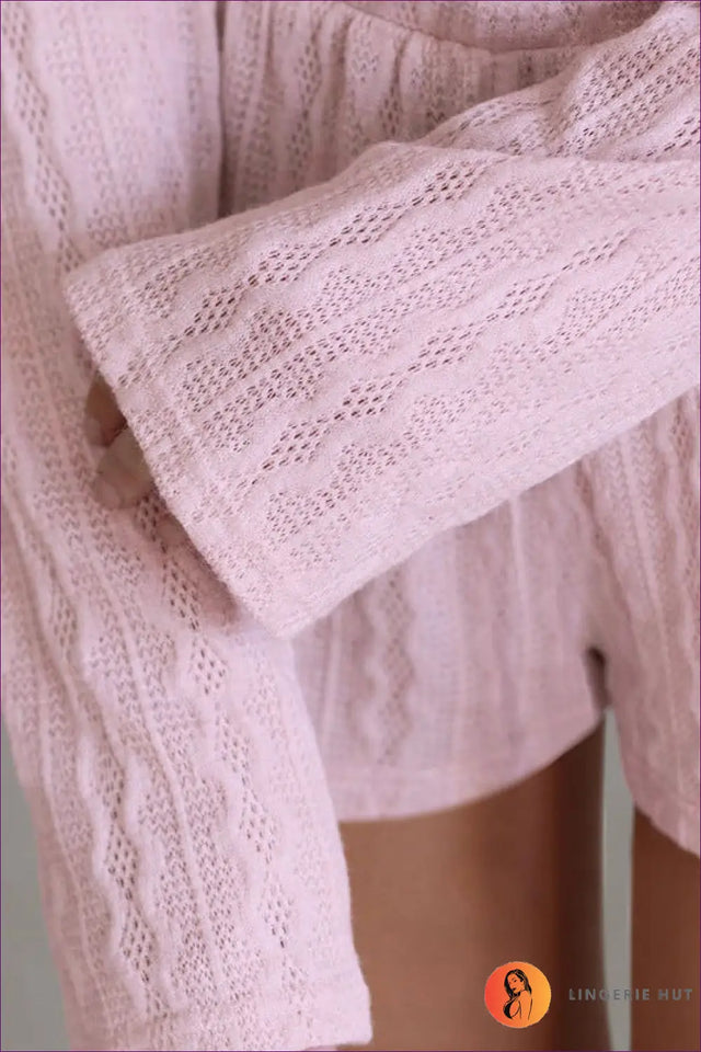 Cable Knit Co Ord Set - Off-Duty Comfort
