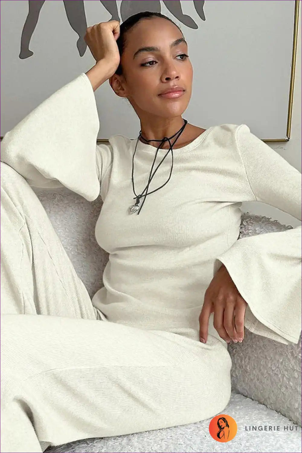 Knit Set with Round Neck - Minimalist Luxury for All Season, Casual, co Ord, Evening Wear, Everyday