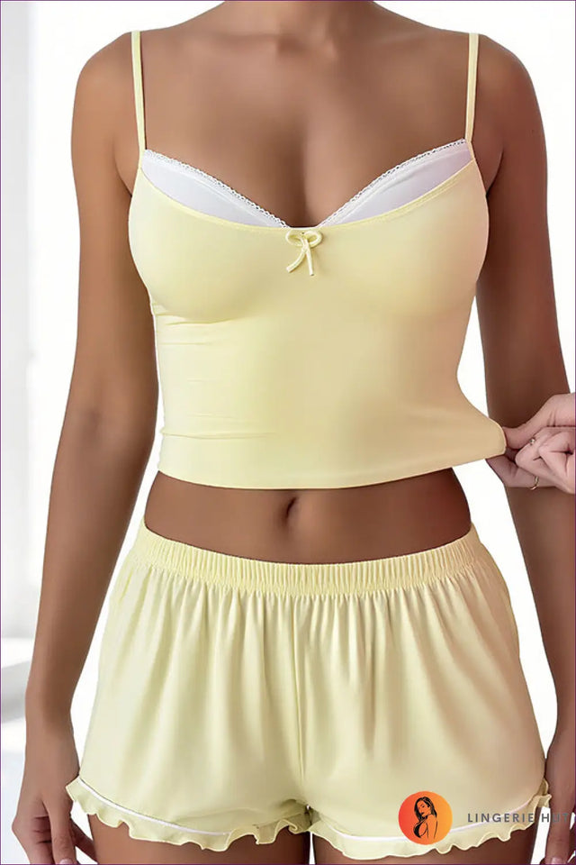 Knit Loungewear Set with Ruched Details - Elevated Off-Duty Comfort