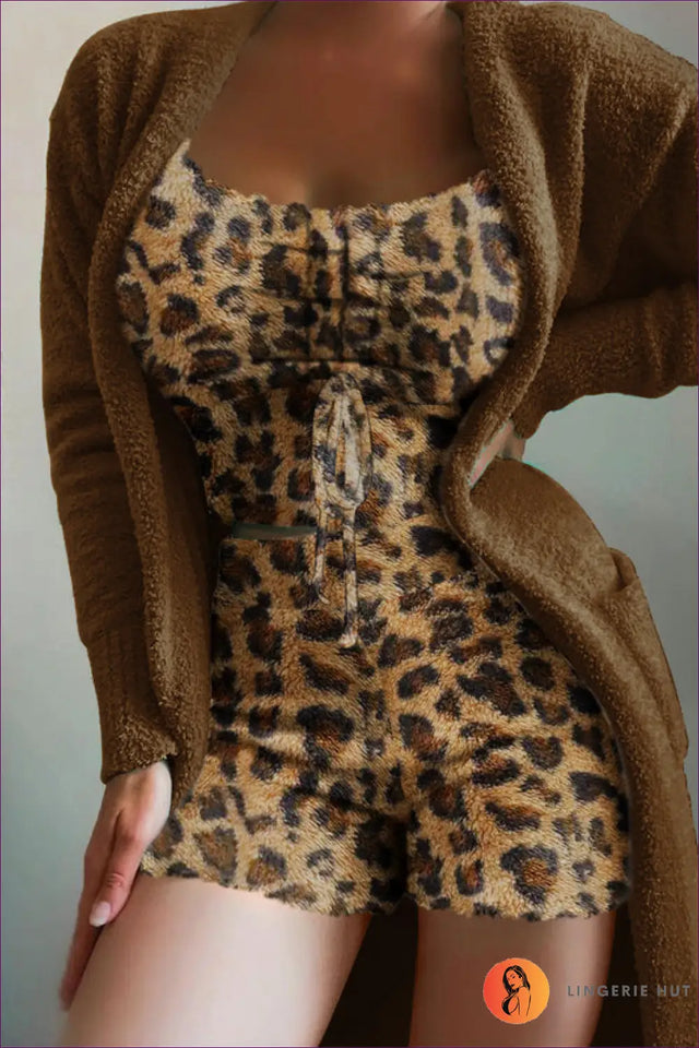 Knitted Loungewear Set with Tie-Up Detail - Effortless Comfort Edit