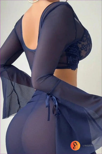 Lace Bra & Sheer Skirt Set - Effortless Evening Romance - Lingerie Hut - Boudoir • Date Night • Evening Wear • Lace