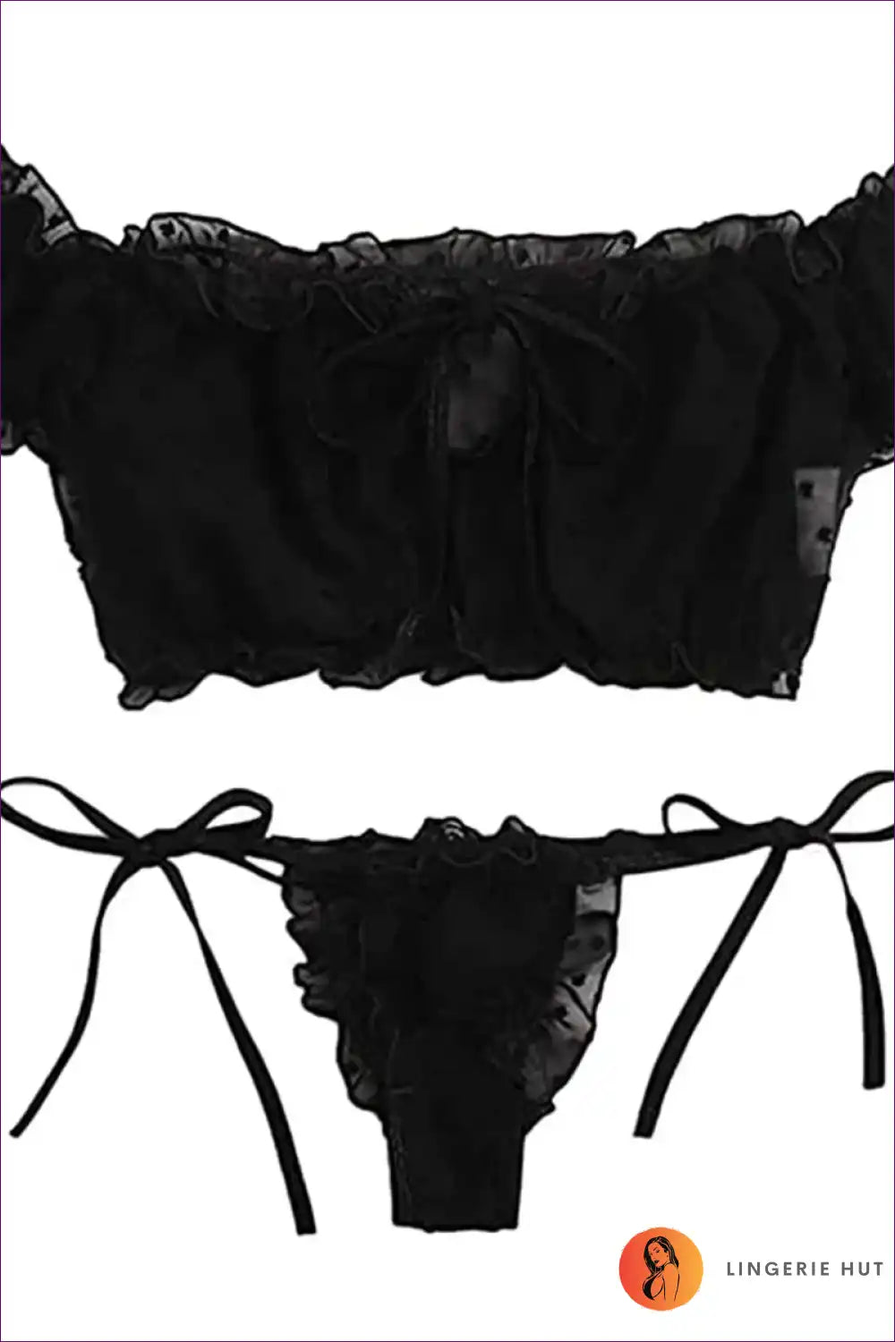 Lace Bra & Thong Lingerie Set for Intimate Evenings Boudoir, Set, Date Night, just In, Lace