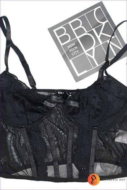 Lace Corset Crop Top - Effortless Summer Allure - s / Black - Shirts & Tops - Lingerie Hut - Casual • Date Night