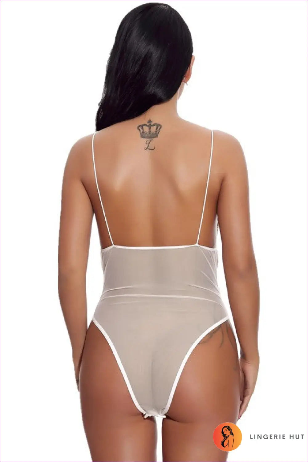 Lace Cut-out Bodysuit - not your Basic Lingerie - Hut - All Season • Backless • Boudoir • Clubwear