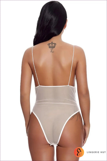 Lace Cut-out Bodysuit - not your Basic Lingerie - Hut - All Season • Backless • Boudoir • Clubwear