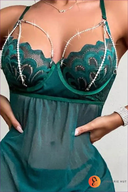 Lace Cutout Babydoll Dress - Understated Glamour - Lingerie - Hut - All Season • Boudoir