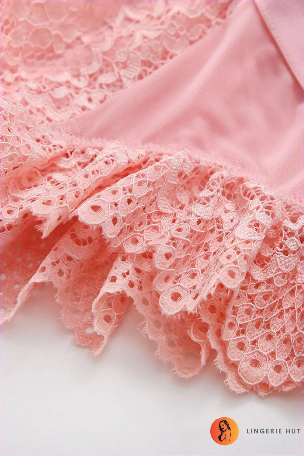 Lace Cutout Bodysuit with Harness Detail - Bold but Wearable - Lingerie - Hut - Adjustable Straps • All Season • Black