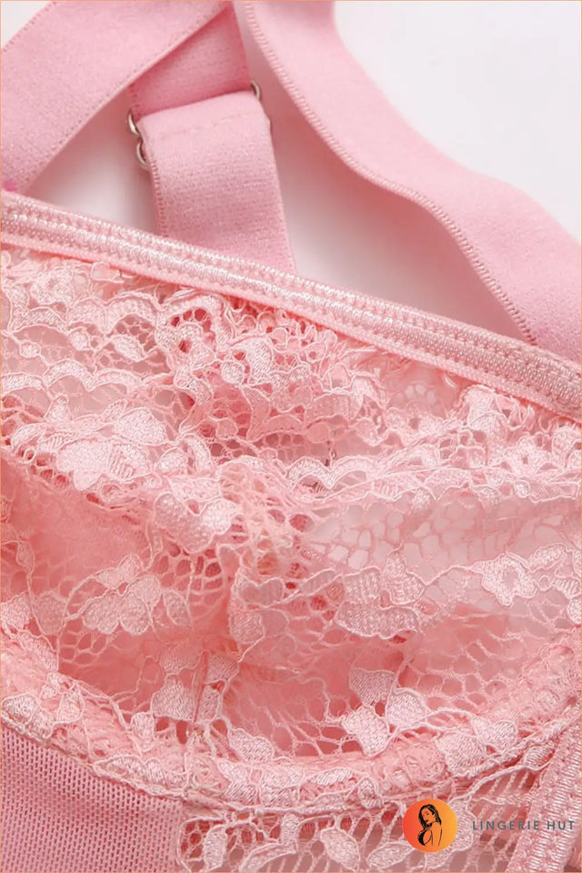 Lace Cutout Bodysuit with Harness Detail - Bold But Wearable
